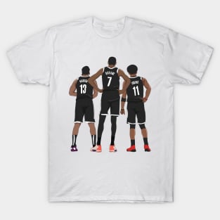 Kevin Durant/Kyrie Irving/James Harden Brooklyn Nets T-Shirt